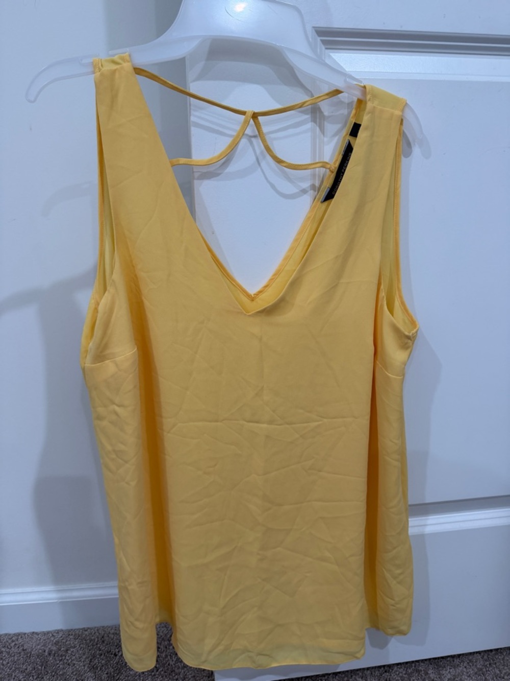 Dorothy Perkins Yellow V-Neck Strappy Back Camisole
